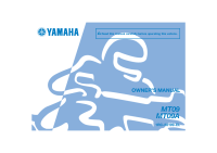 Yamaha MT-09 - Owners manual 2014 